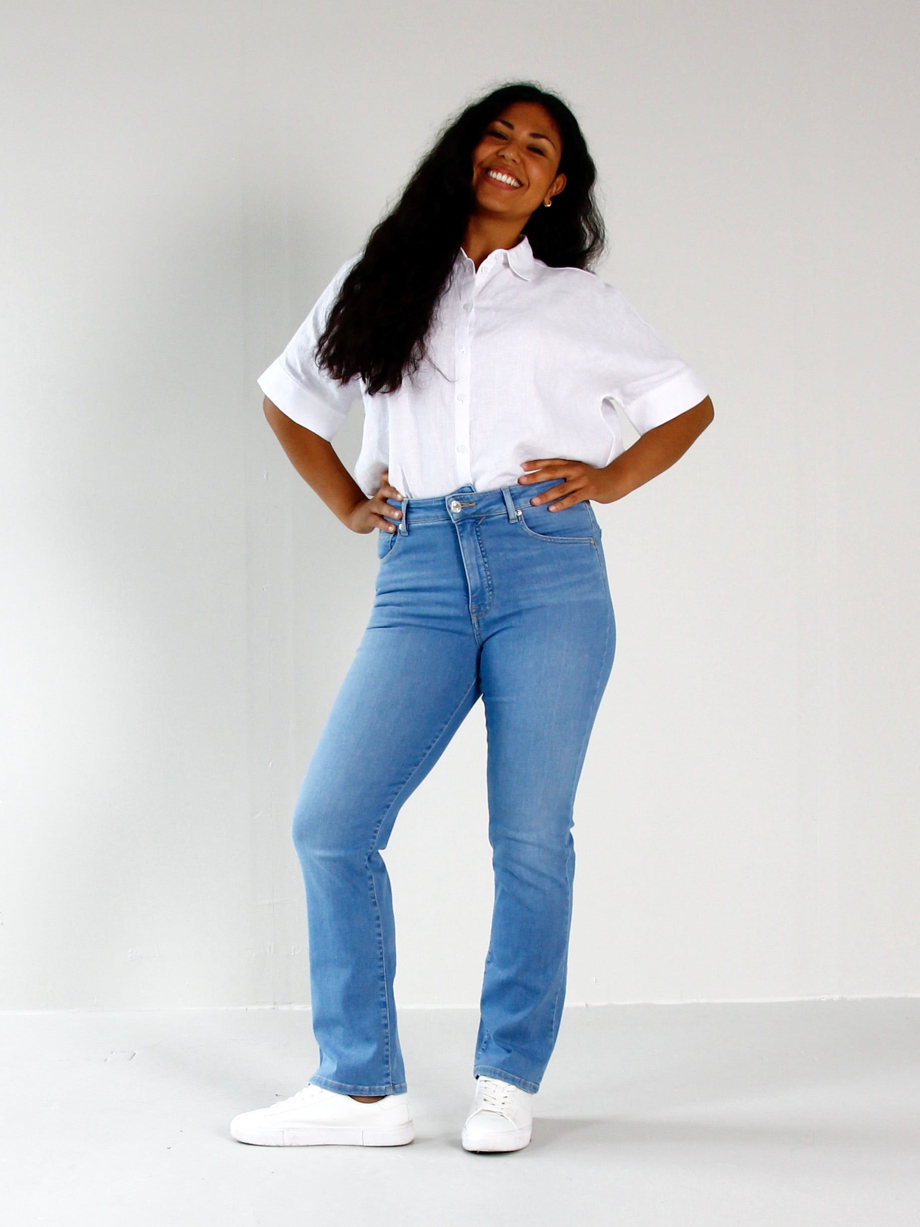 VERA STRAIGHT JEANS - RIVIERA BLUE