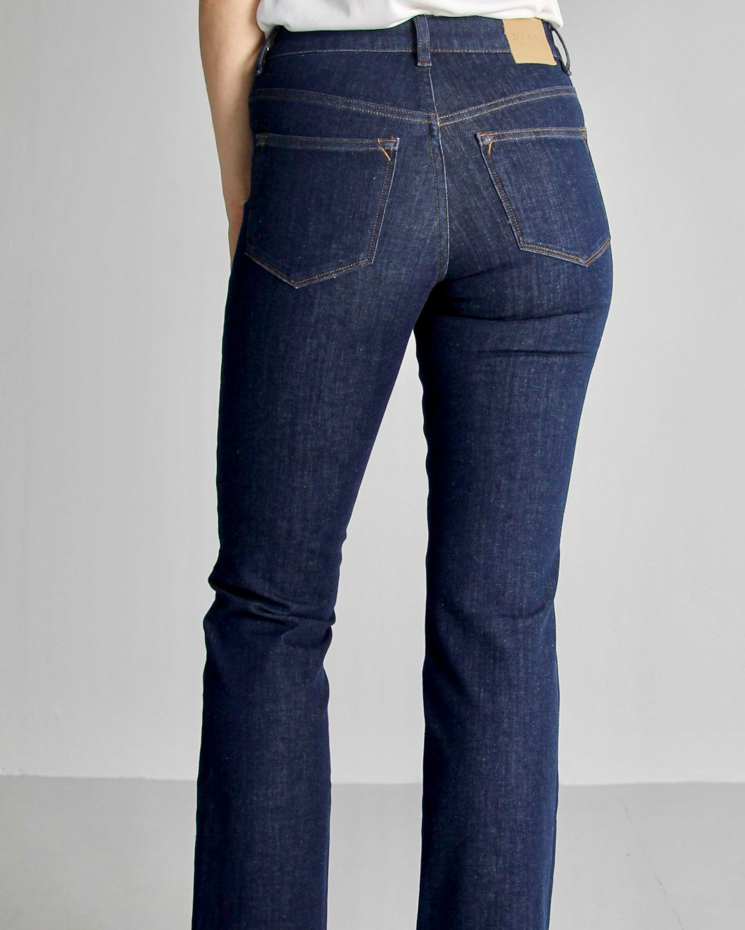Violet Evening blue Jeans - Dame - Straight leg - High waist - Stretchy