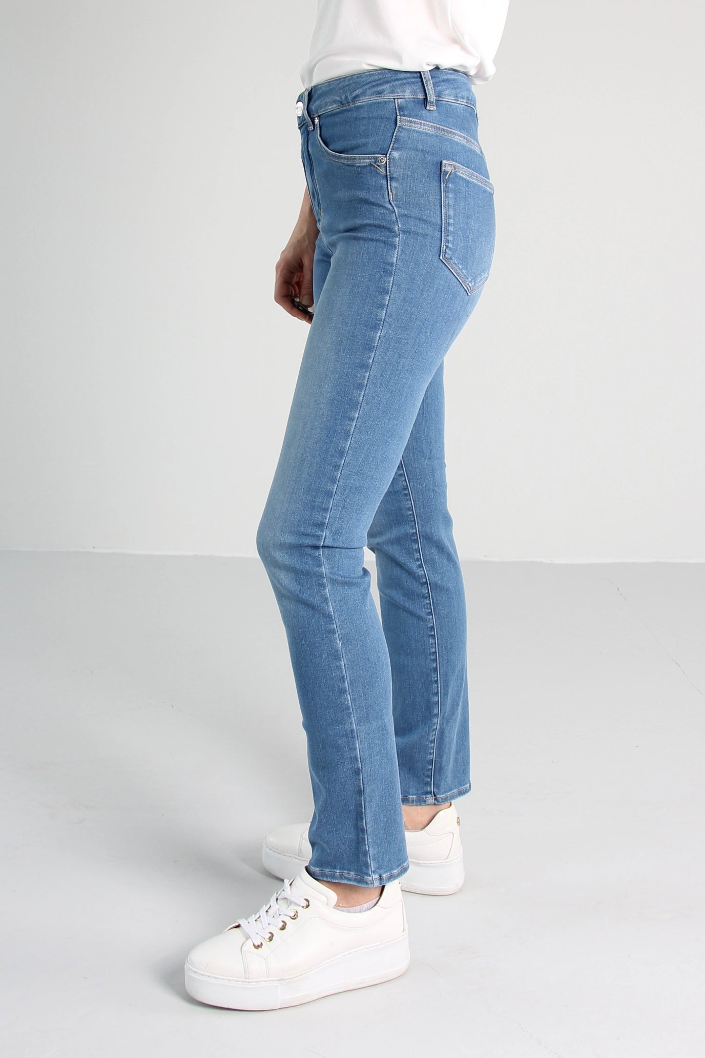 Ellery Sea blue Jeans - Dame - Tailored - High waist - Stretchy