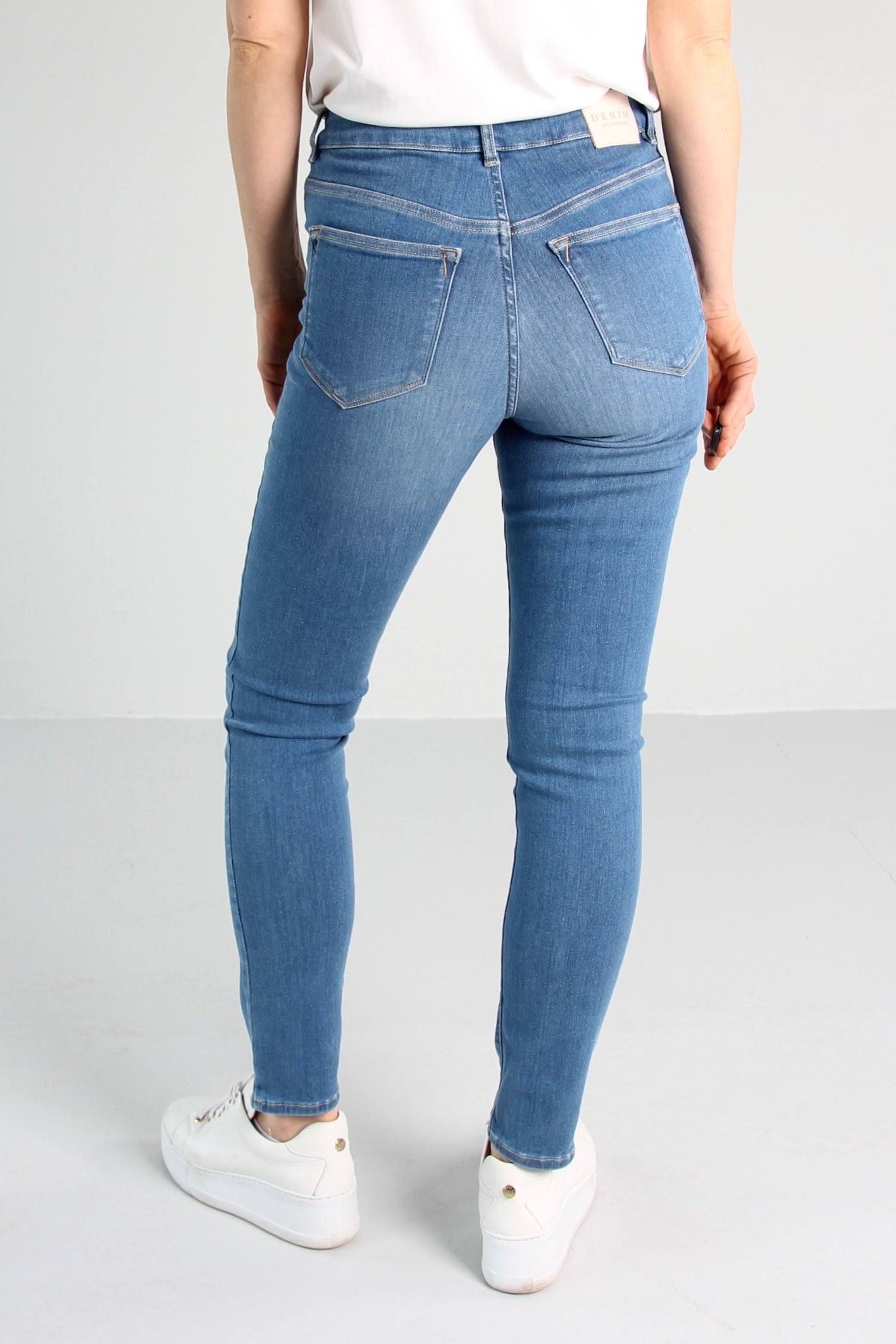 Få igjen - Ayla Sea blue Jeans - Dame - Slim  - High waist - Stretchy