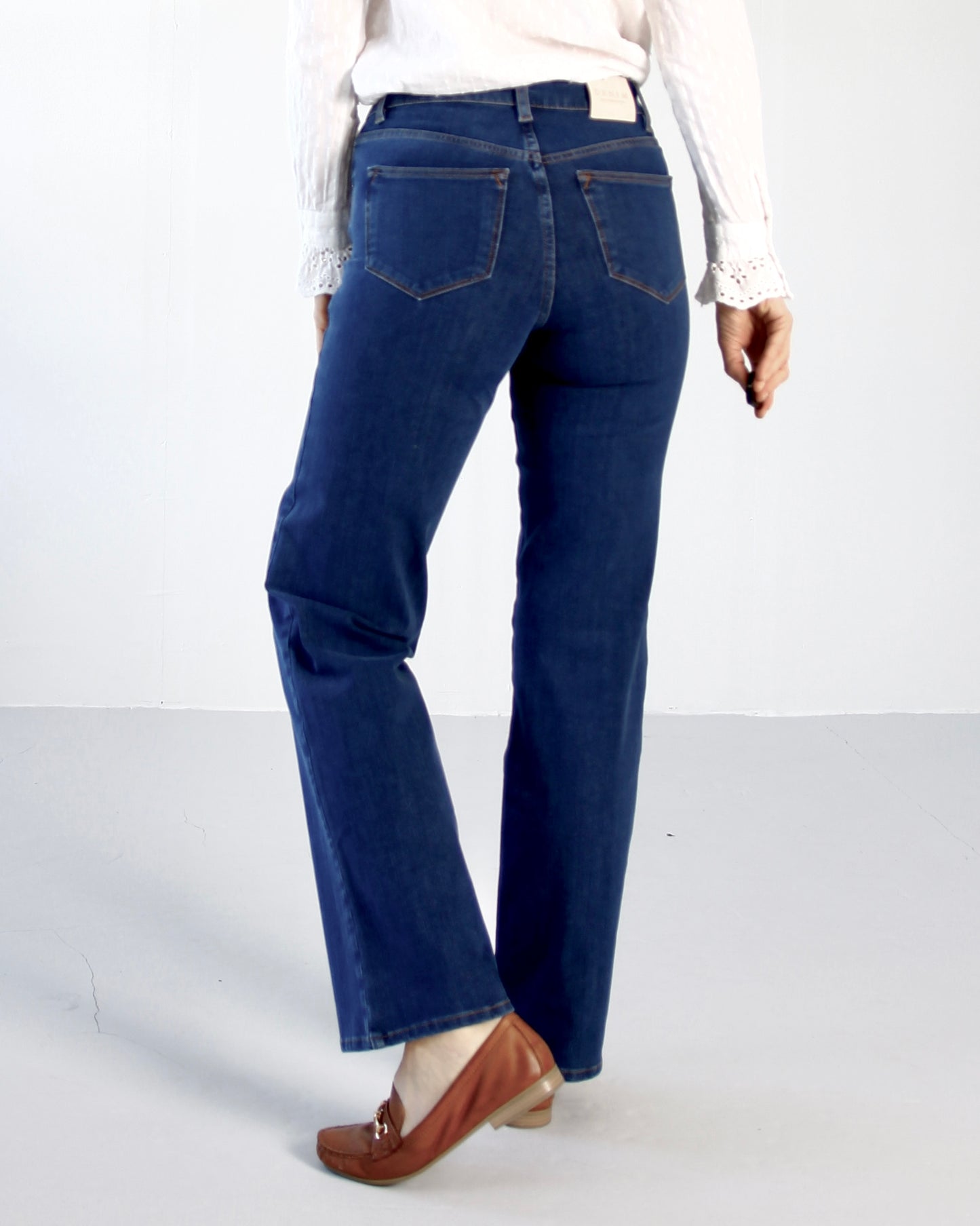 Kommer straks: Stella Lake blue Jeans - Dame - wide leg - High waist - Stretchy