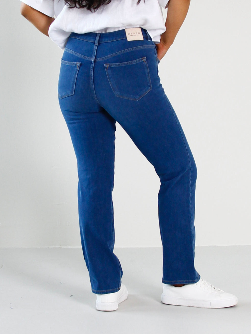VIOLET STRAIGHT JEANS - STONE BLUE