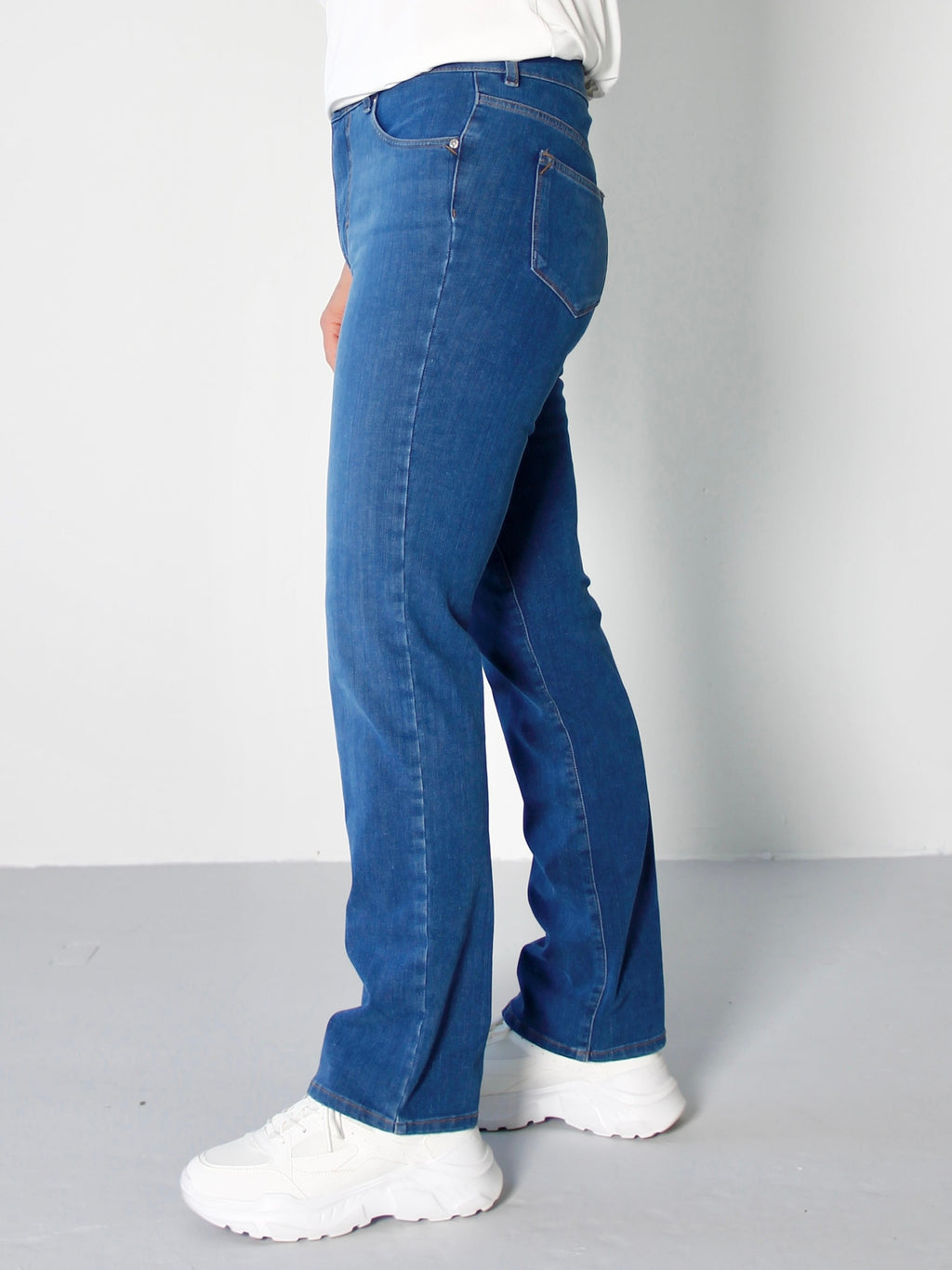 VIOLET STRAIGHT JEANS - STONE BLUE