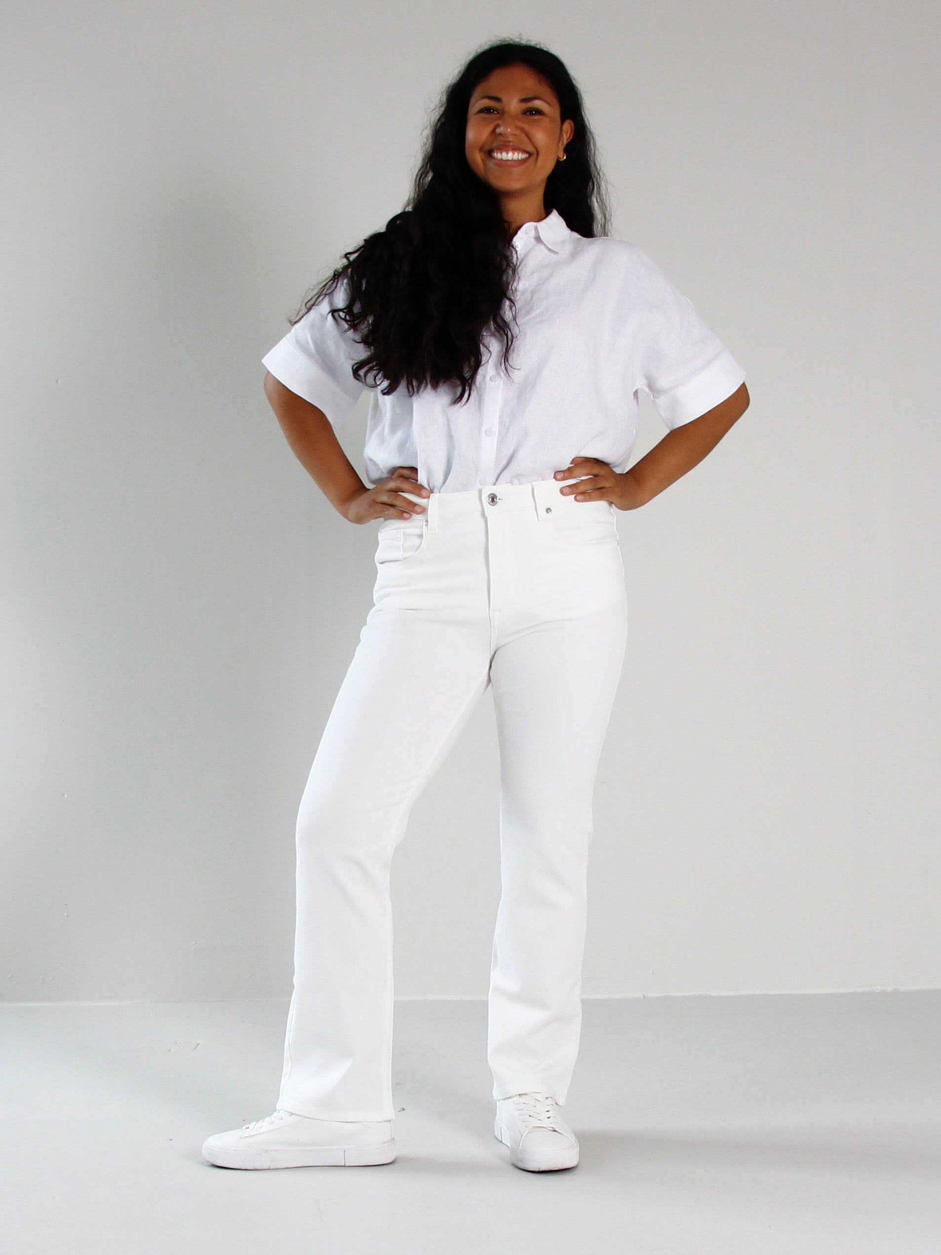 VILMA STRAIGHT JEANS - WHITE