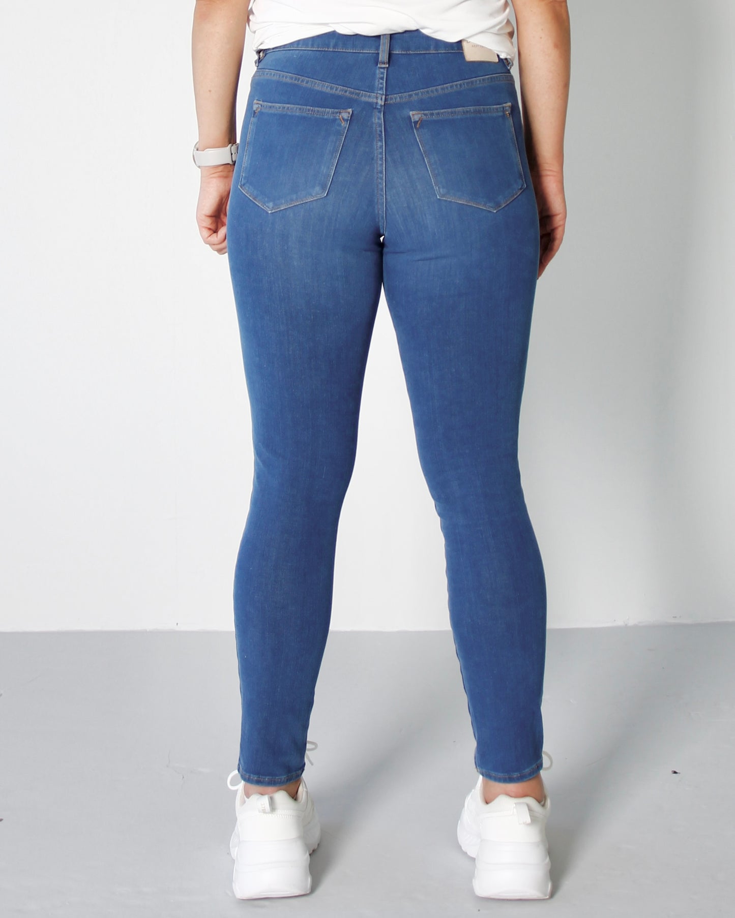 NY: Ailin Stone blue Jeans  - Dame - Slim  - High waist - Stretchy