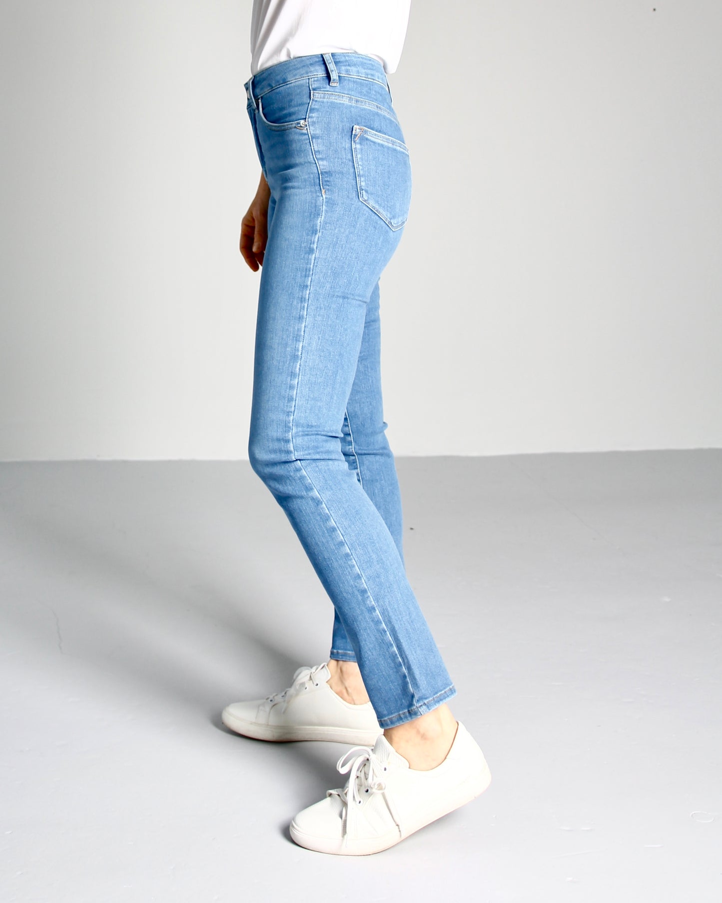 NY - Emma Riviera blue Jeans - Dame - Tailored  - High waist - Stretchy