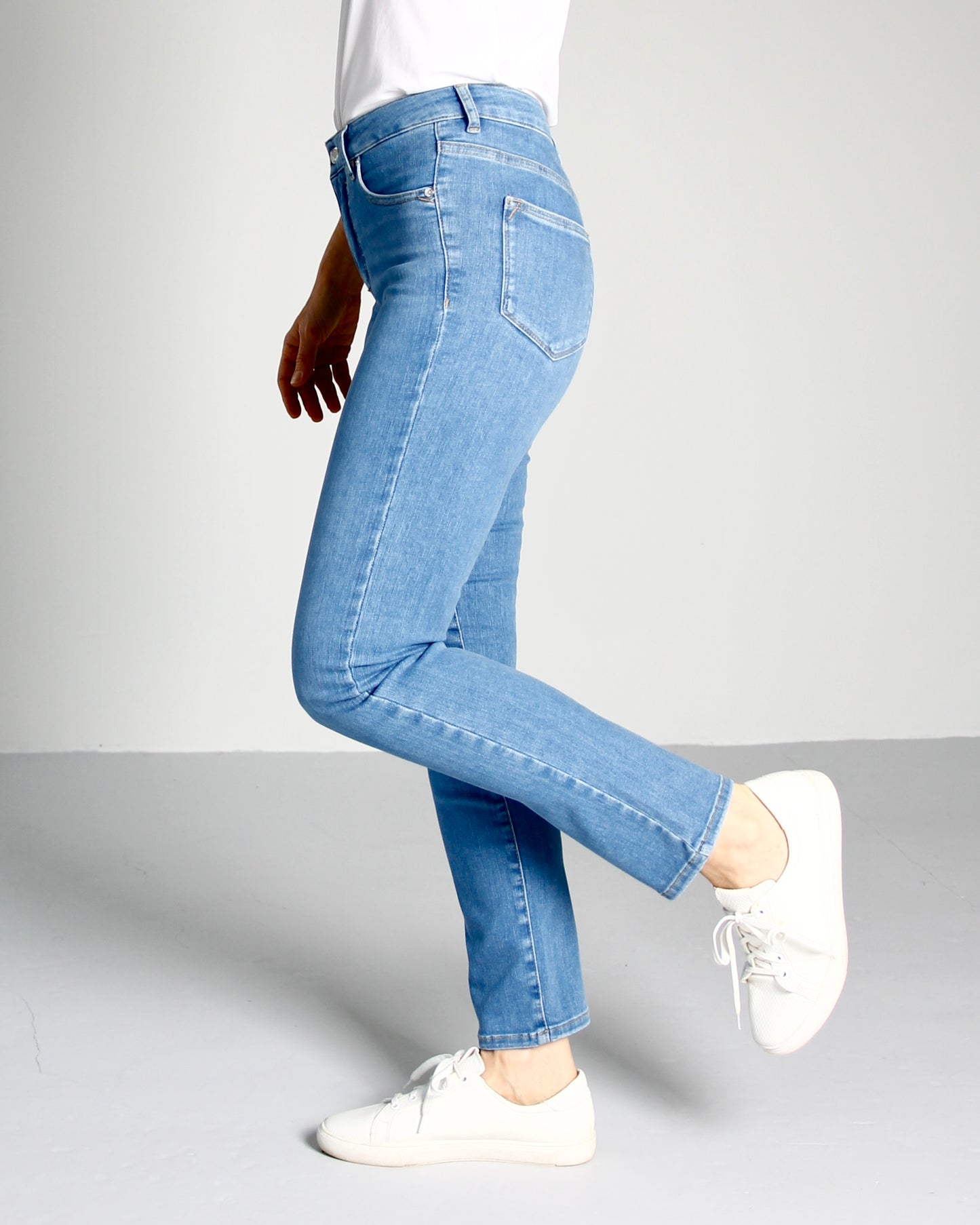NY - Emma Riviera blue Jeans - Dame - Tailored  - High waist - Stretchy