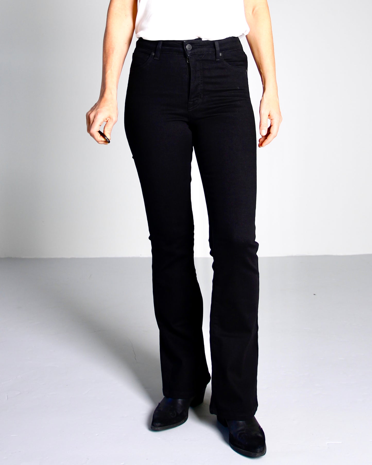 Wesley Black Jeans - Dame - Bootcut