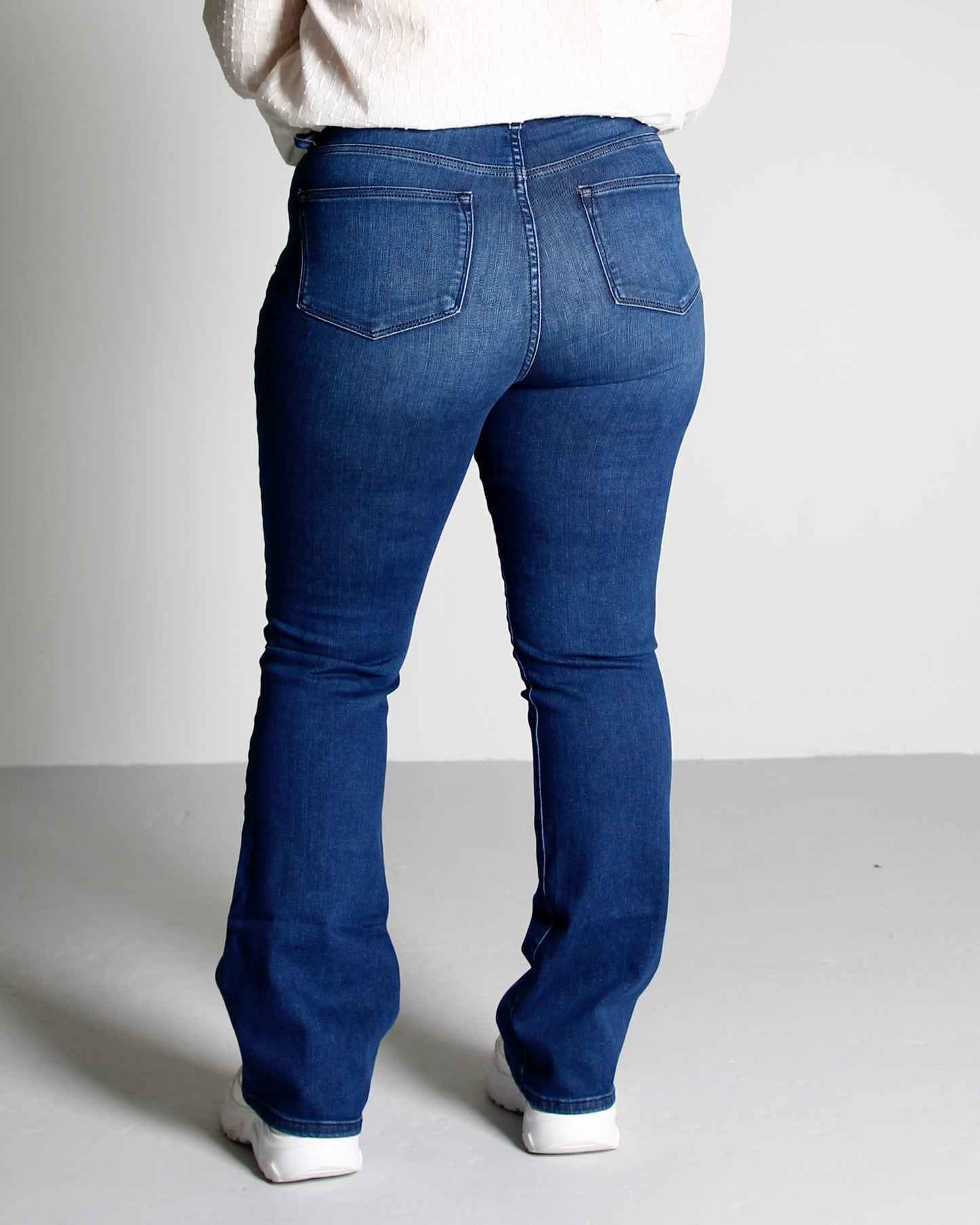 Wesley Velvet blue Jeans - Dame - Bootcut