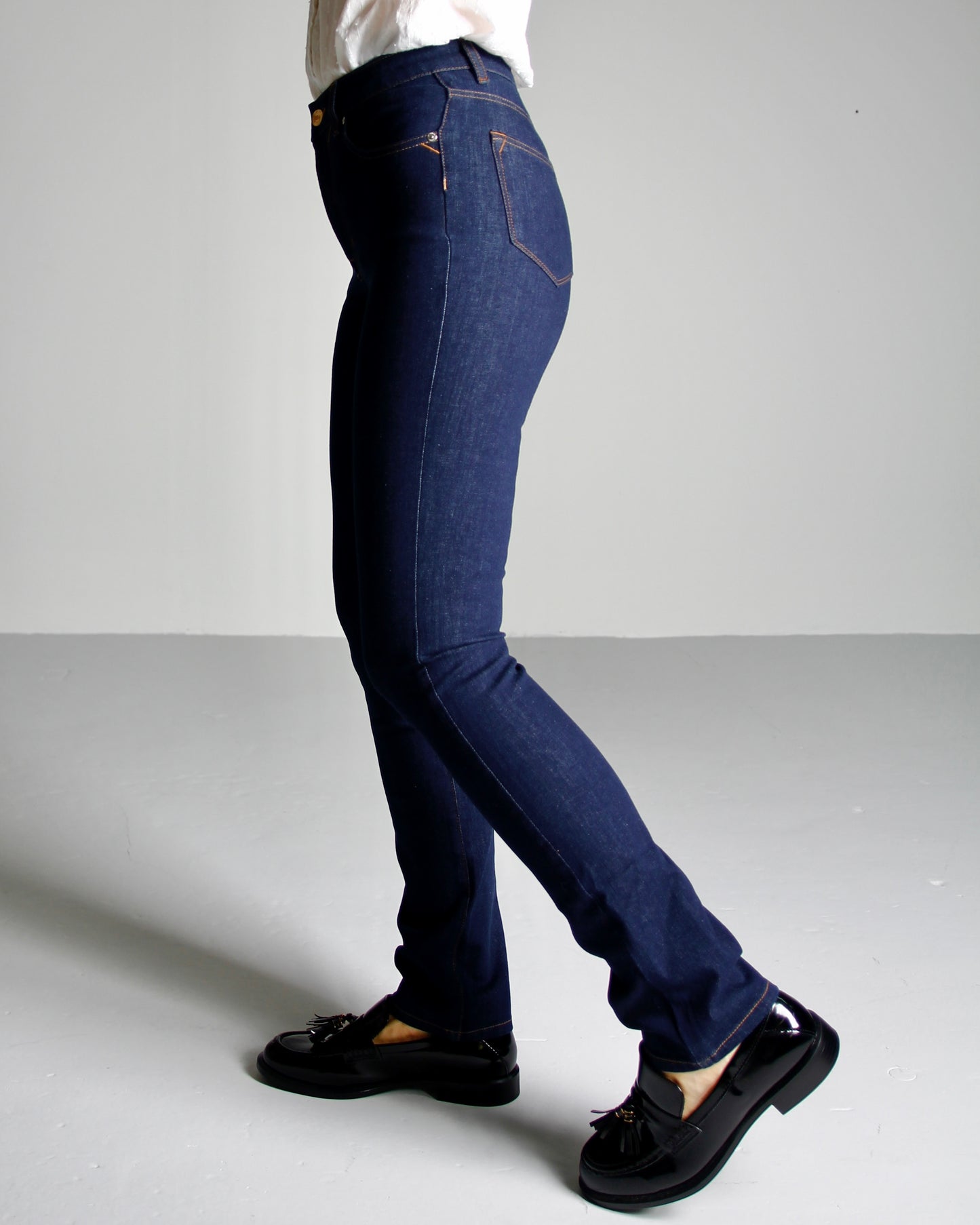 Eben i Evening blue Jeans - Dame - Tailored - High waist - Stretchy