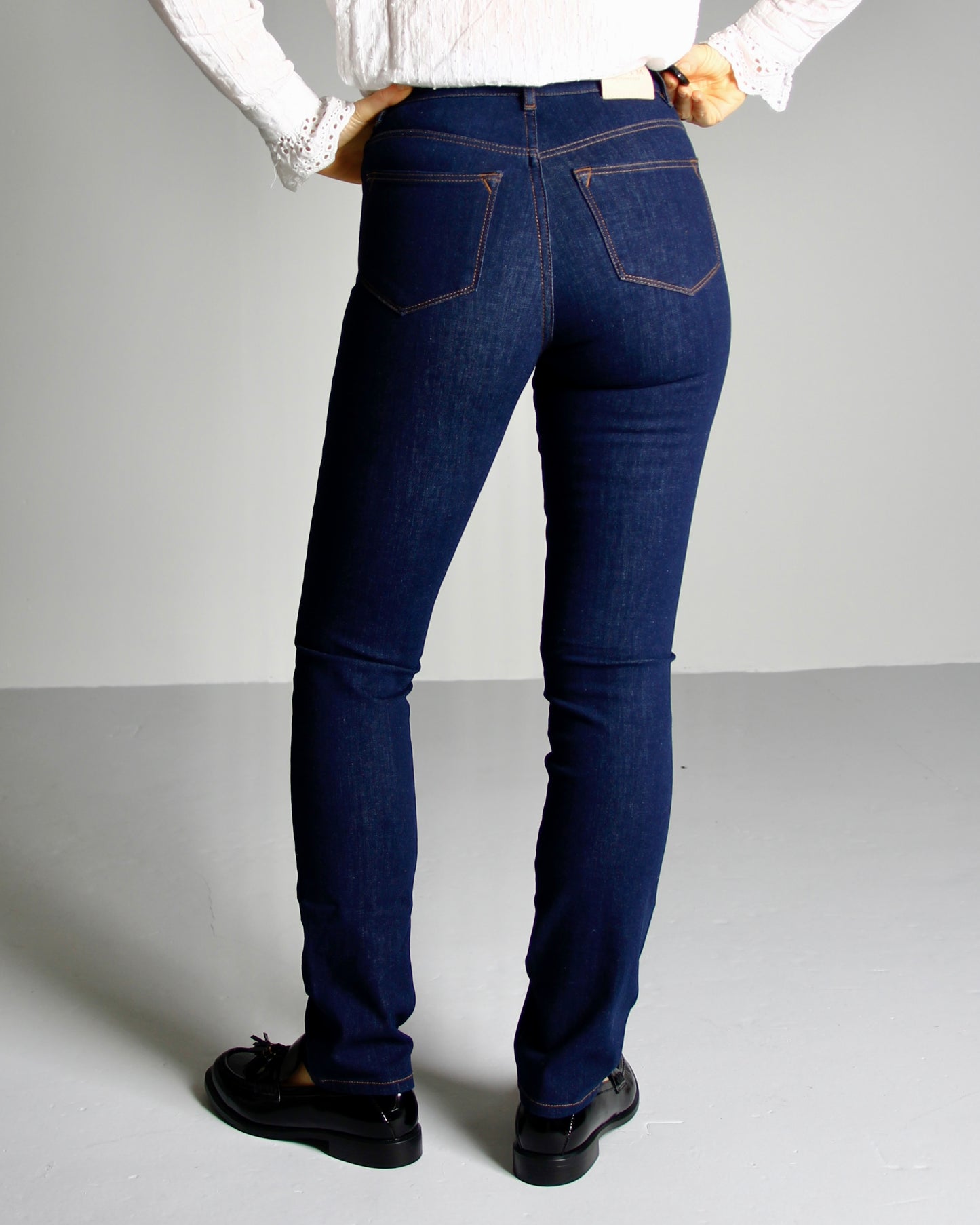 Eben i Evening blue Jeans - Dame - Tailored - High waist - Stretchy