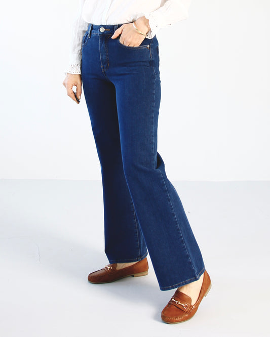Kommer straks: Stella Lake blue Jeans - Dame - wide leg  - High waist - Stretchy