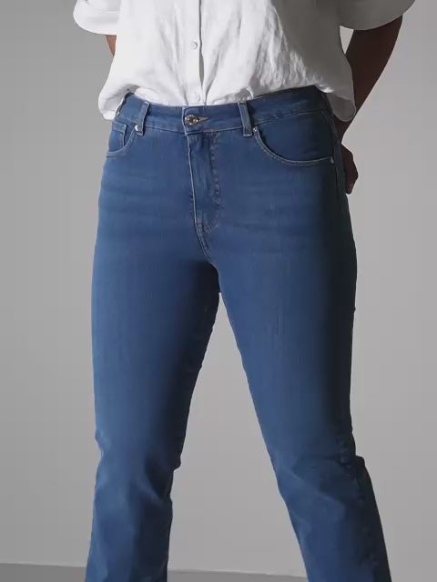 VIOLET STRAIGHT JEANS - STONE BLUE