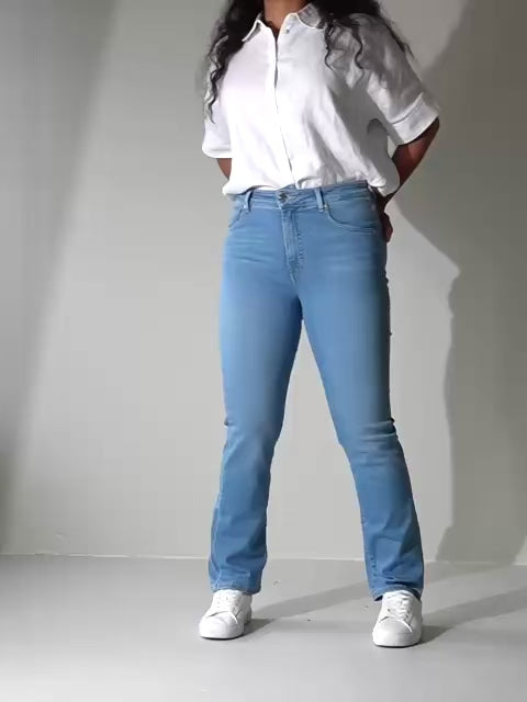 VERA STRAIGHT JEANS - RIVIERA BLUE