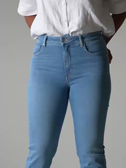 VERA STRAIGHT JEANS - RIVIERA BLUE